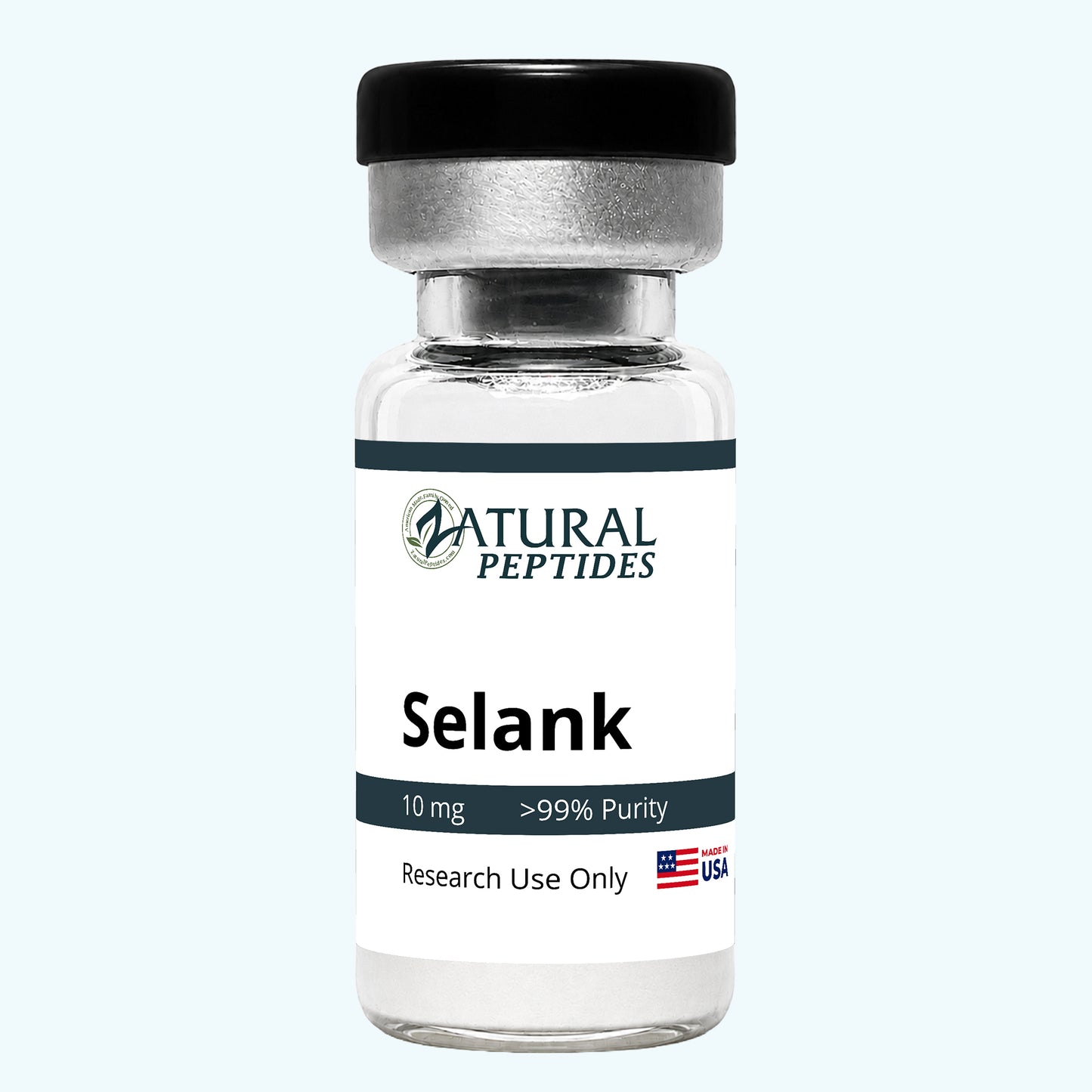Selank 10mg peptide black lid