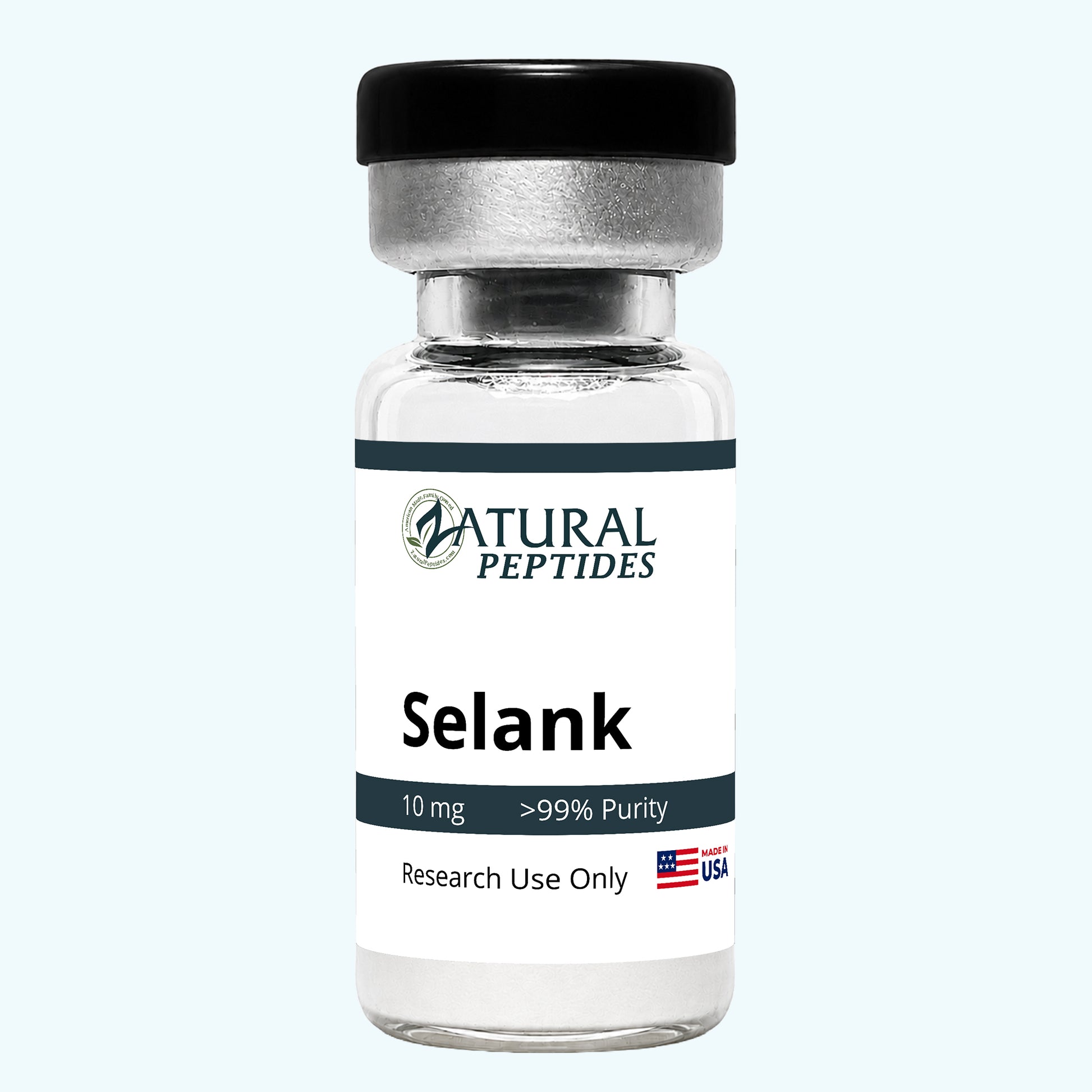 Selank 10mg peptide black lid
